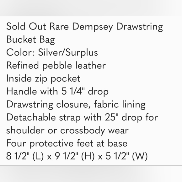 2pc COACH SET Dempsey Drawstring Bucket Bag Corner Zip Wristlet - Picture 15 of 15